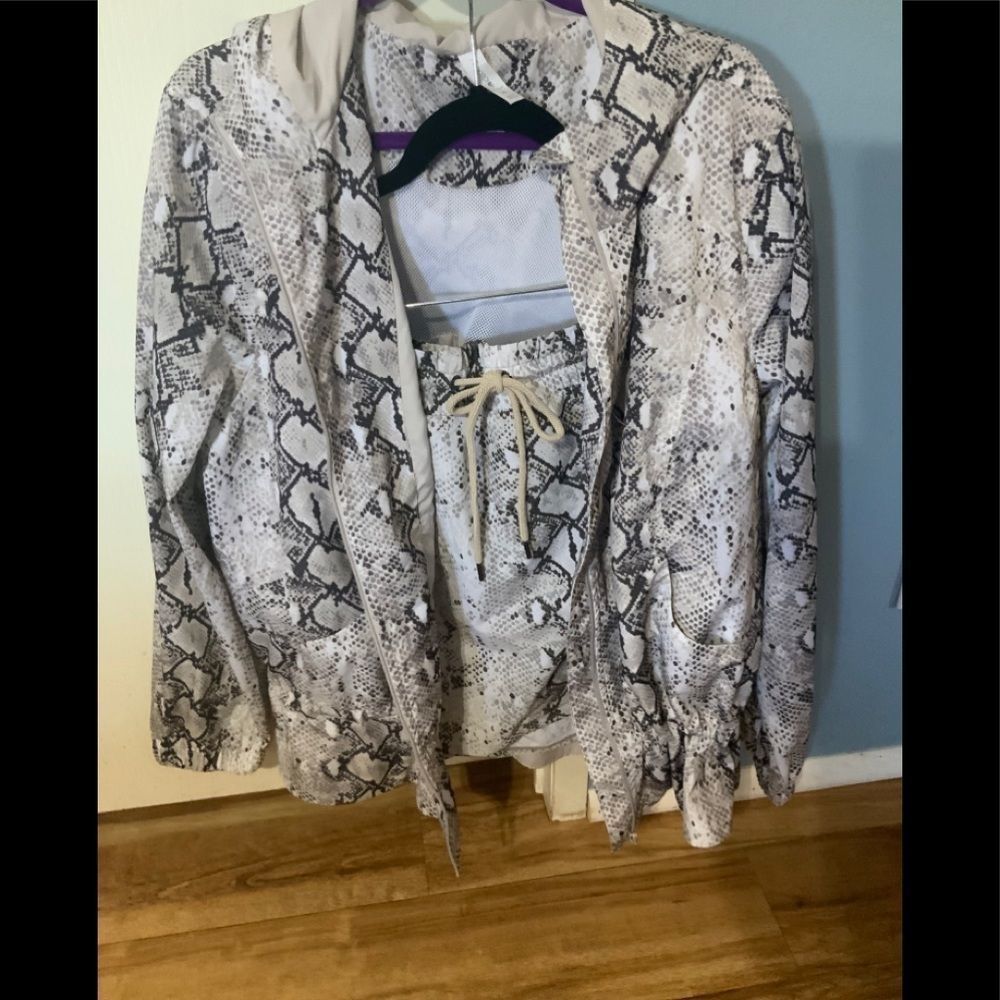 Ideology Skirt and Hoodie SNAKE-PRINT purchased at Nordstrom NWOT